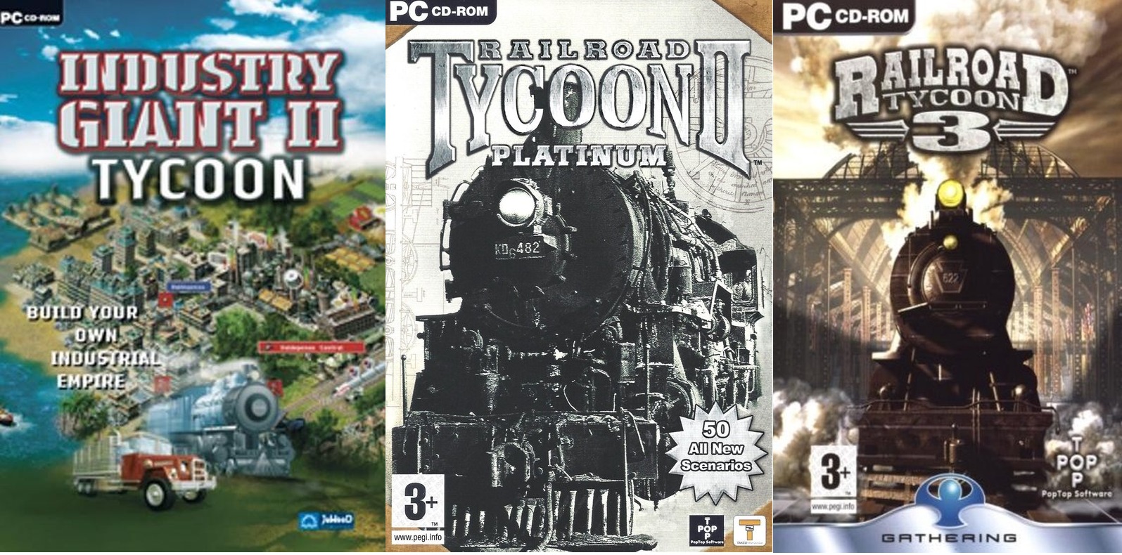 Treinen Tycoon Bundel - 3 PC Games